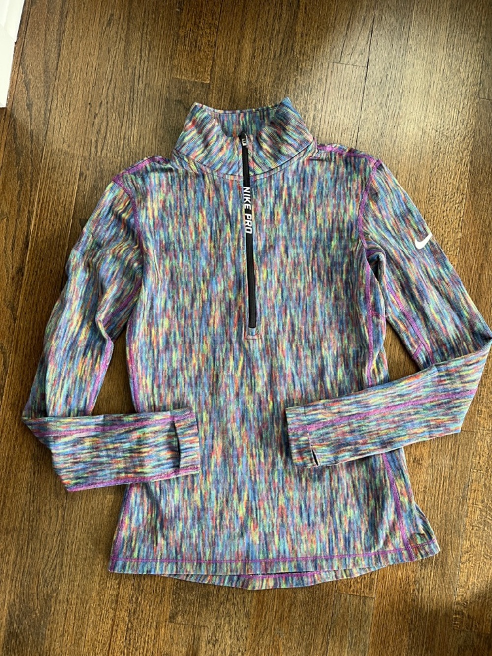 Nike Multicolor Heathered Quarter-Zip Training Top